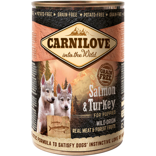 Carnilove Canned Salmon &amp; Turkey for Puppies - 400 gr.