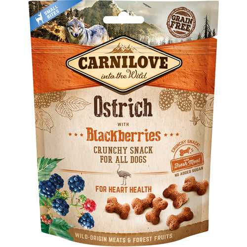 Carnilove Crunchy Snack Ostrich &amp; Blackberries - 200 gr.