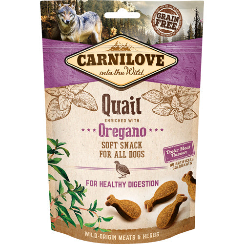 Carnilove Soft Snack Quail &amp; Oregano - 200 gr.