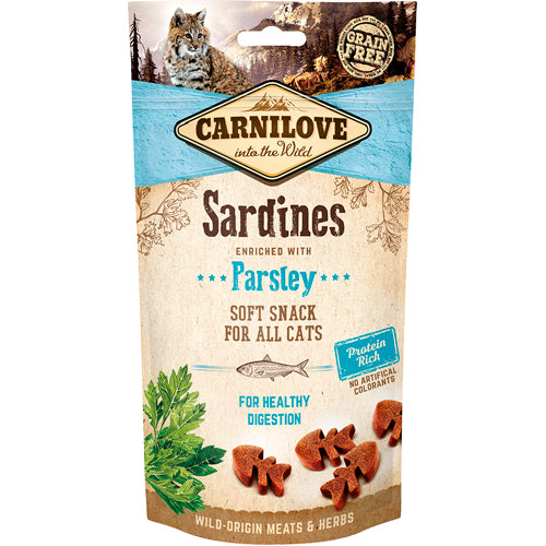 Carnilove Soft Cat Snack Sardin & Parsley - 50 gr.