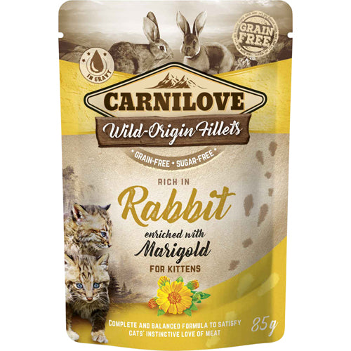 Carnilove Cat pouch rich in rabbit - 85 gr. (kitten)