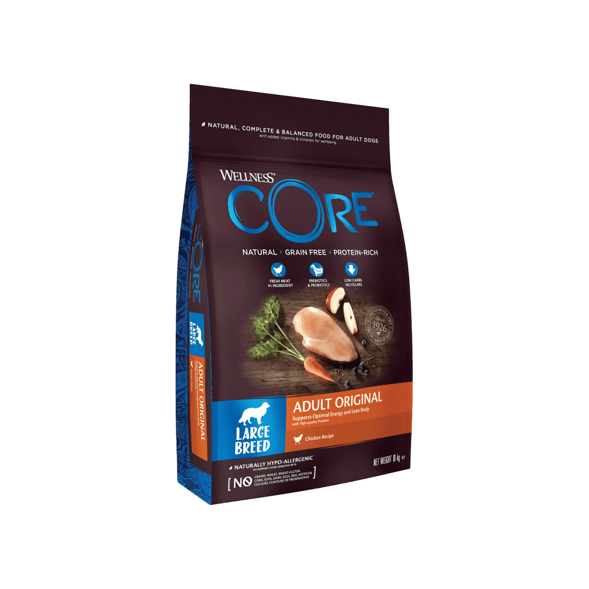 Wellness CORE Large Breed Adult Original 10 kg tørfoder med kylling til store voksne hunde