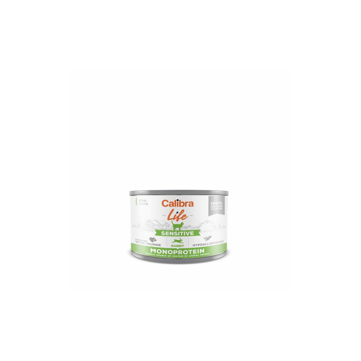 Calibra Cat Life Sensitive Rabbit 200 g vådfoder med kanin til voksne katte