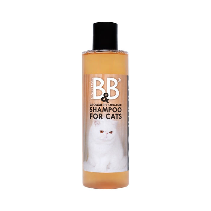 B&B Økologisk Katteshampoo Mandel-Morgenfrue 250 ml. - FjeldgaardShop.dk Pleje til katte B&B