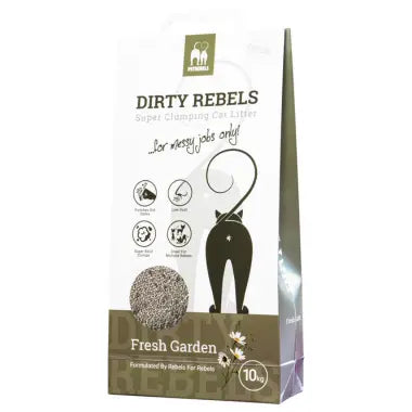 Dirty Rebels kattegrus - Fresh Garden - 10 liter Dirty Rebels