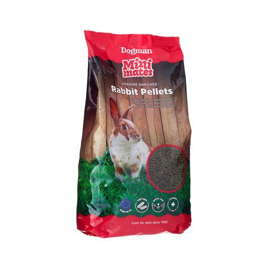 Dogman Mini mates Kanin Pellets 1 kg.