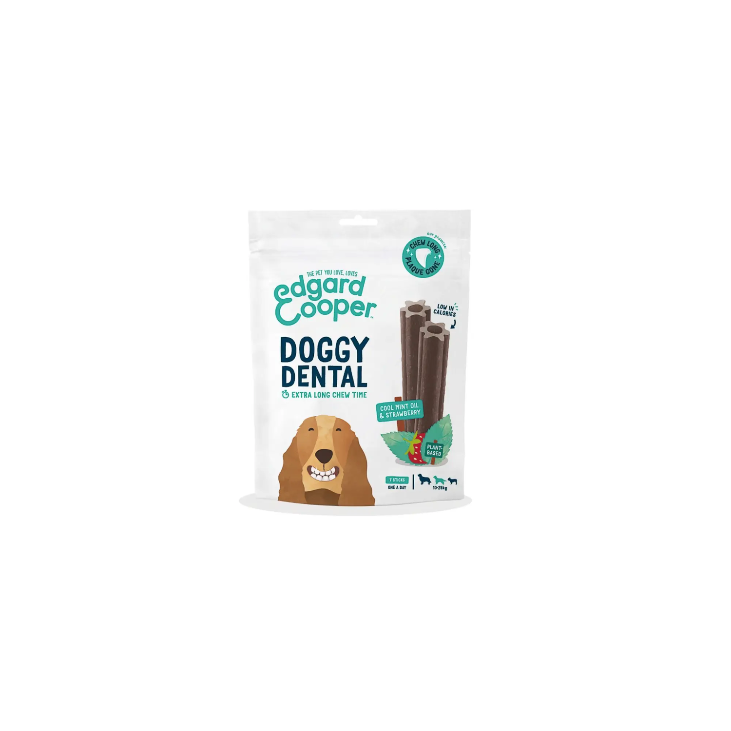 Edgard & Cooper Doggy Dental med jordbær og mint 7 stk. by Edgard & Cooper