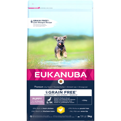 EUKANUBA Puppy & Junior Large Grainfree kylling