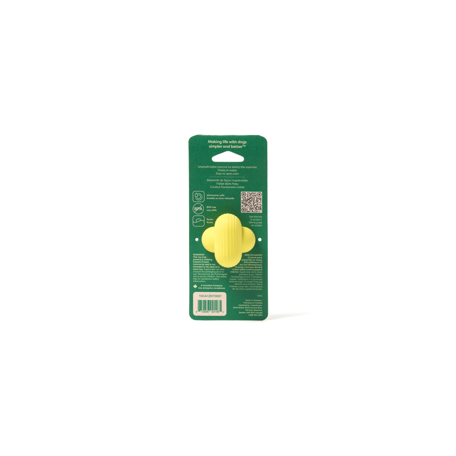 Earth Rated Apport legetøj, gummi