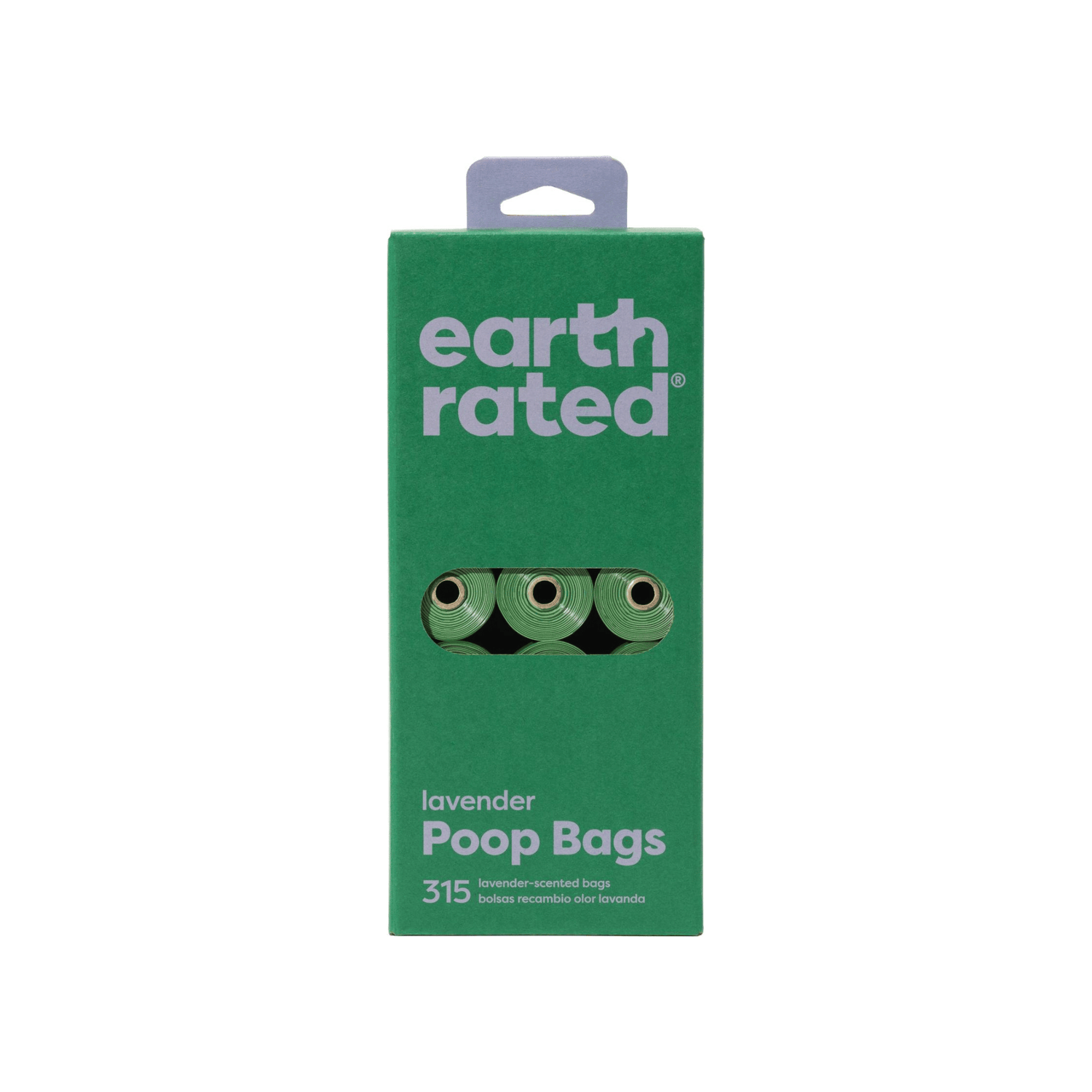 Earth Rated Høm Høm Poser Lavendel 21 ruller/315 poser