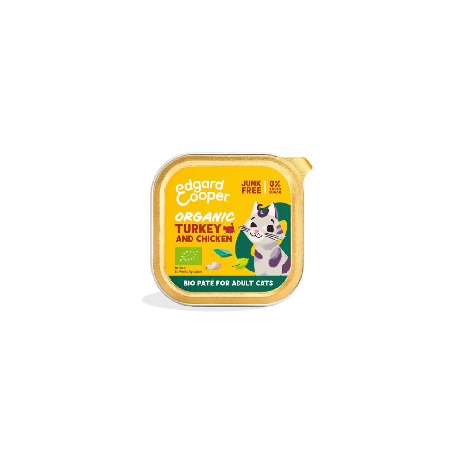 Edgard & Cooper Kat Adult Paté Øko Kalkun 85 gr. by Edgard & Cooper