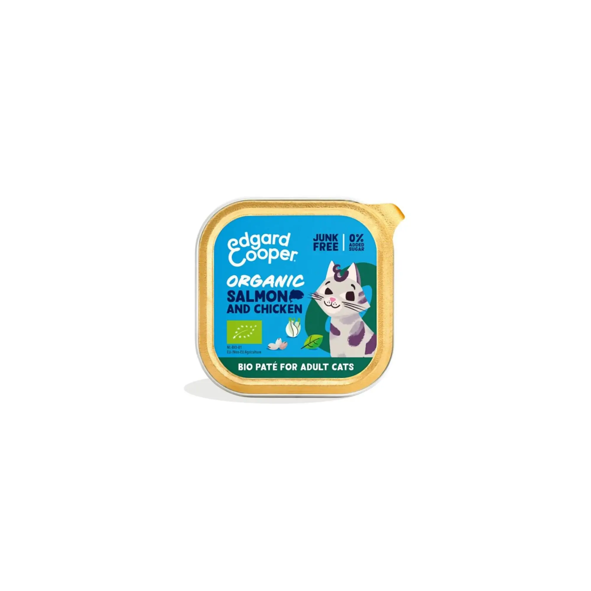 Edgard & Cooper Kat Adult Paté Øko Laks/Kylling 85 gr. by Edgard & Cooper
