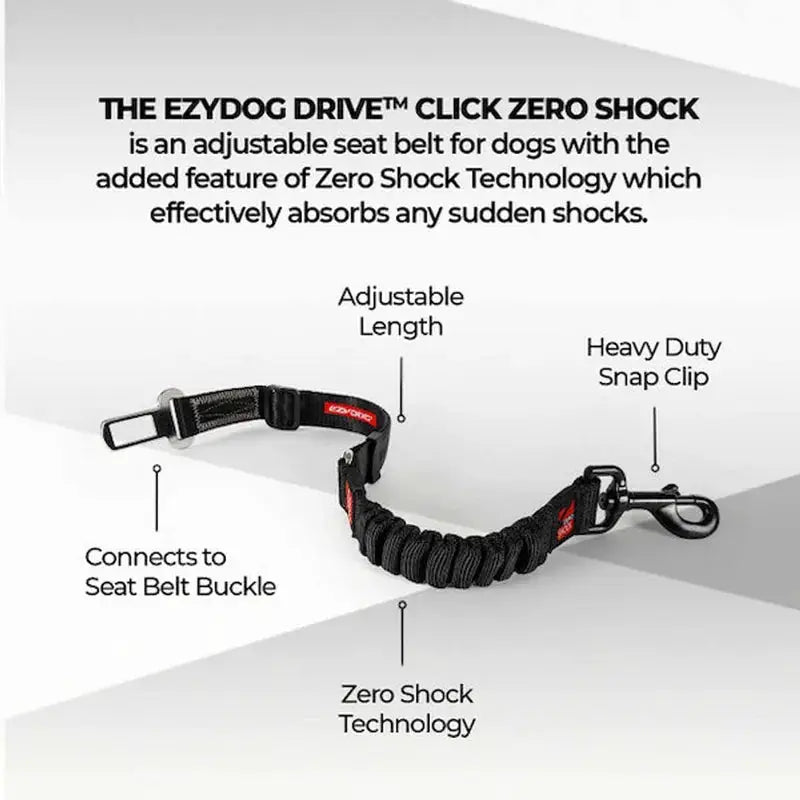 EzyDog Click Zero Shock™ Bæltesadapter by Ezydog