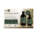 B&B Glucosamin+ Liquid flydende ledtilskud til hund med glucosamin MSM og chondroitin