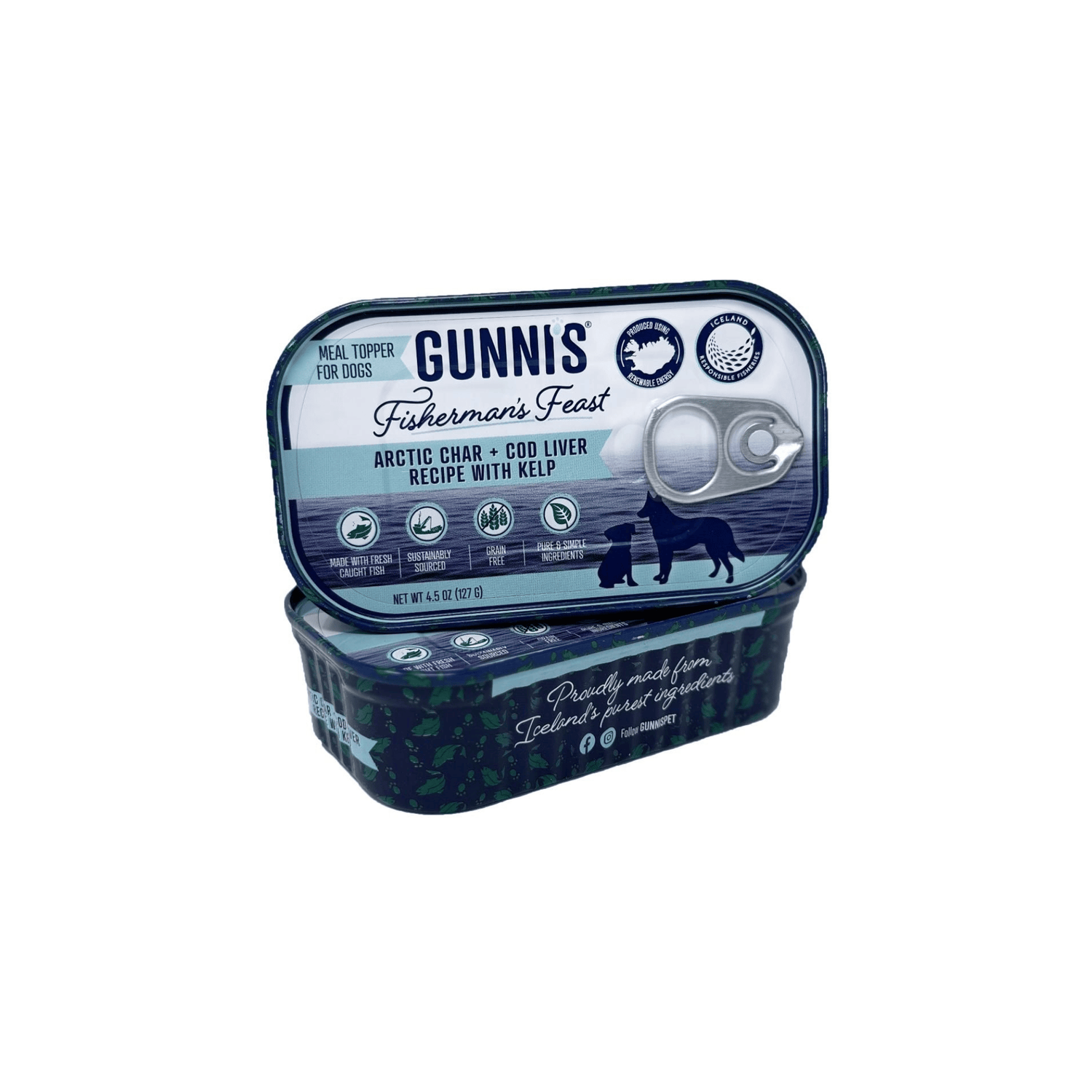 Gunnis Toppers Rødding & Torskelever med tang 127 gr.