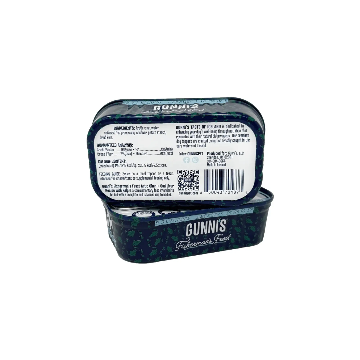 Gunnis Toppers Rødding & Torskelever med tang 127 gr. by Gunnis