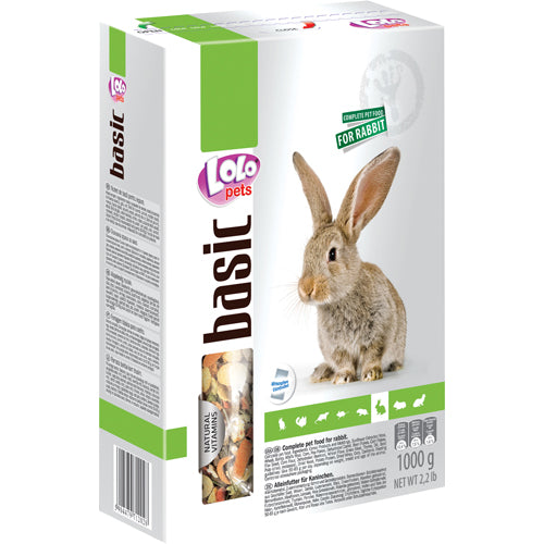 Lolo Pet Basic müsli Kaninfoder - 1 kg.