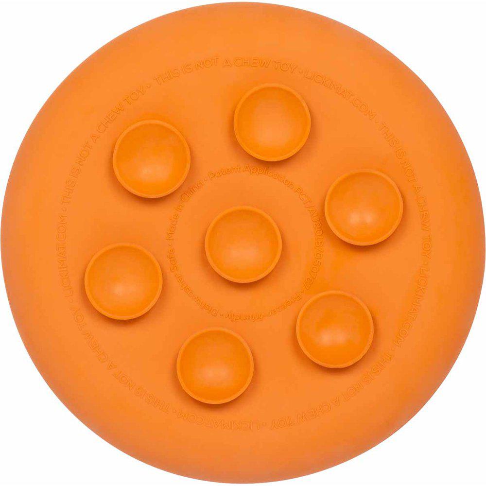 Dog Bowl Lickimat Ufo Orange