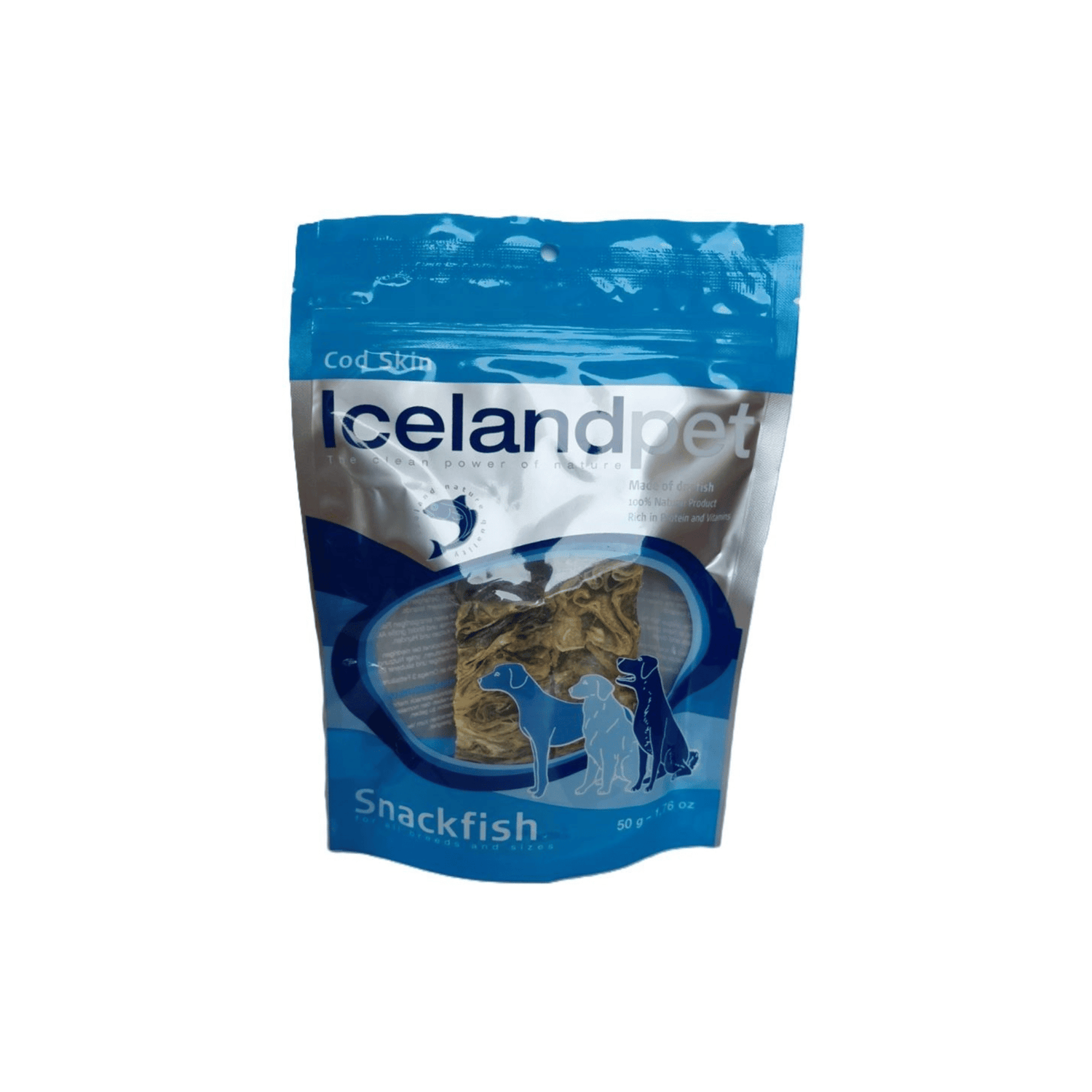 Iceland Pet Treat Dog Crunchy Fingers XXL 50 g fiskeskindsfingre til hund