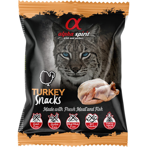 Alpha Spirit Turkey Cat Snack - 50 gr.