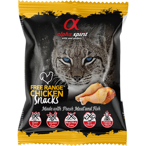 Alpha Spirit Cat Free range Chicken Snack - 50 gr.