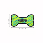 KONG Armor Bone Mix M benformet hundelegetøj med reflekterende kant og piv