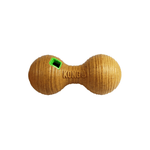 KONG Bamboo Feeder Dumbbell M beige aktiverende foderlegetøj til hund