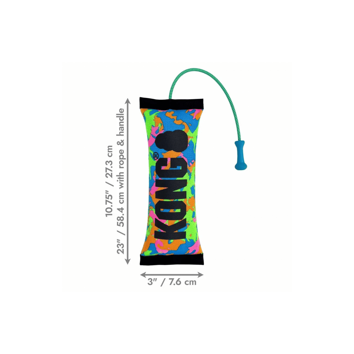KONG Bunji High-Viz Bumper 58,5 cm apportlegetøj med bungee og håndtag til hund