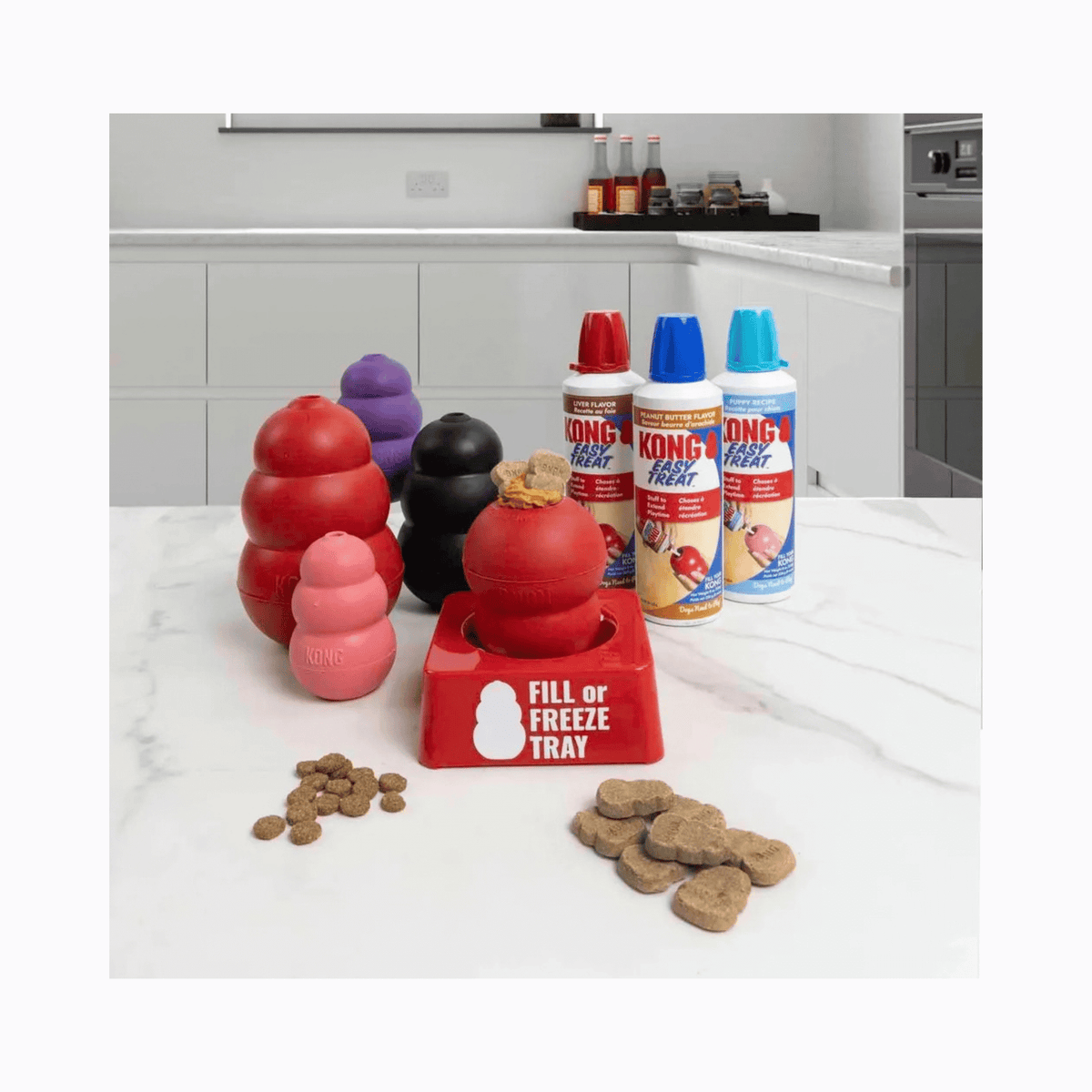 KONG Fill eller Freeze Tray holder til fyldning og frysning af KONG hundelegetøj