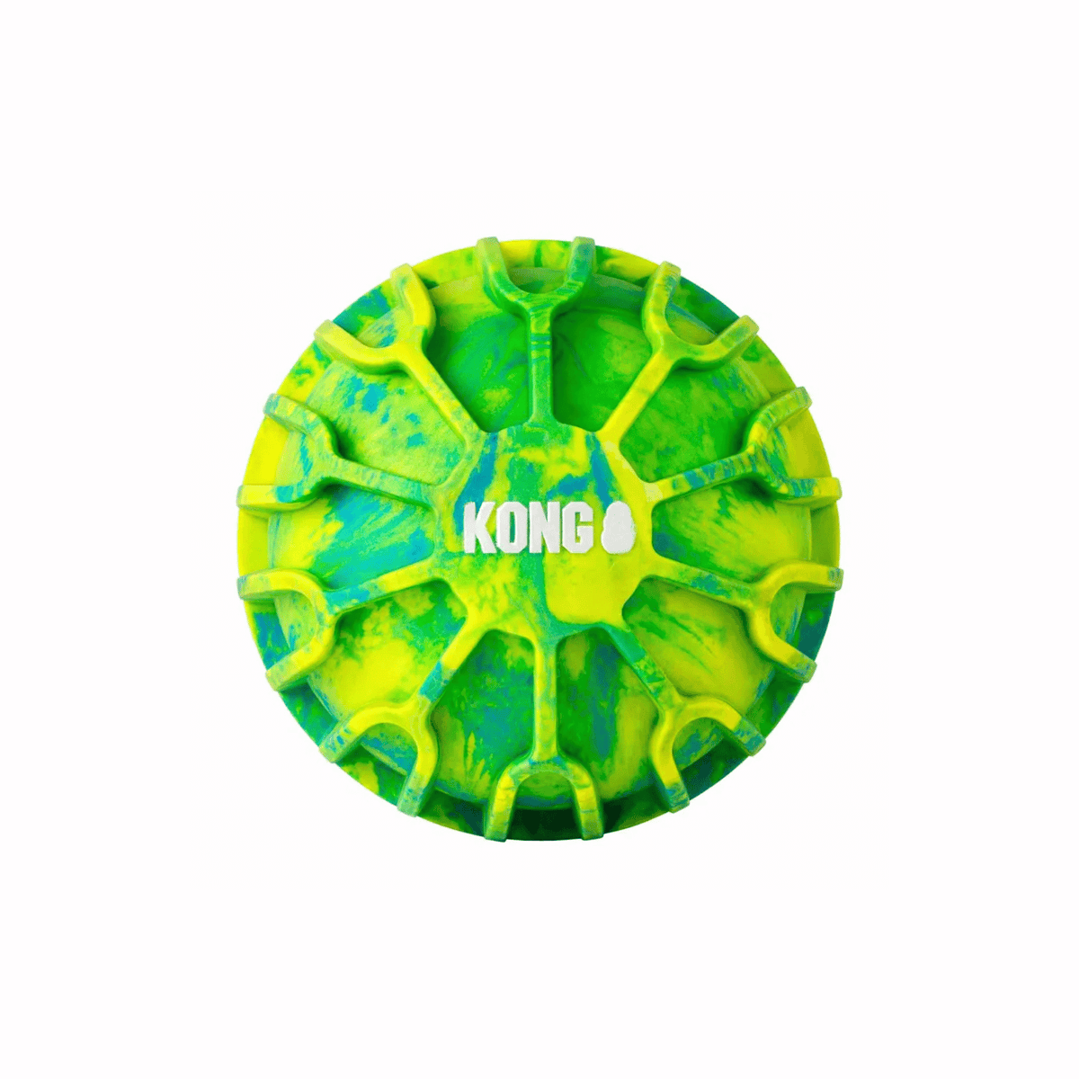 KONG FlexBall Sport Ball XL Ø18 cm flydende apportbold med dybe riller til hund