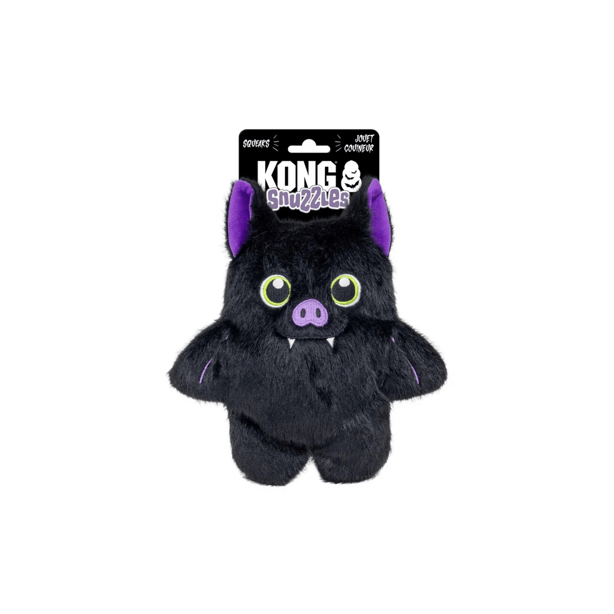 KONG Halloween Snuzzles Bat & Bear Mix plyslegetøj med piv til hund