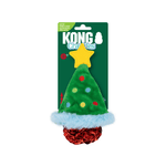 KONG Holiday Crackles Christmas Tree grønt kattelegetøj med catnip og knitrelyd