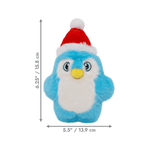 KONG Holiday Snuzzles Santa Penguin S/M blødt julelegetøj til hund med piv