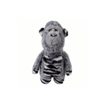 KONG Jungle Jamz Gorilla M/L gråt plyslegetøj med piv, knitren og rangle til hund