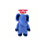 KONG Jungle Jamz Elephant M/L blå plys-elefant med piv, knitren og rangle til hund