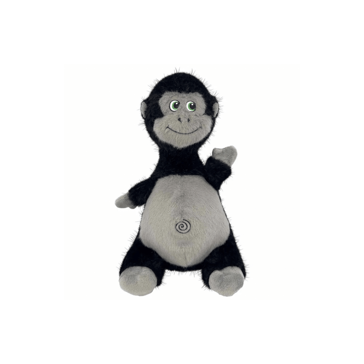 KONG Knots Belly Gorilla M/L plyslegetøj med rebkugle og piv til hund
