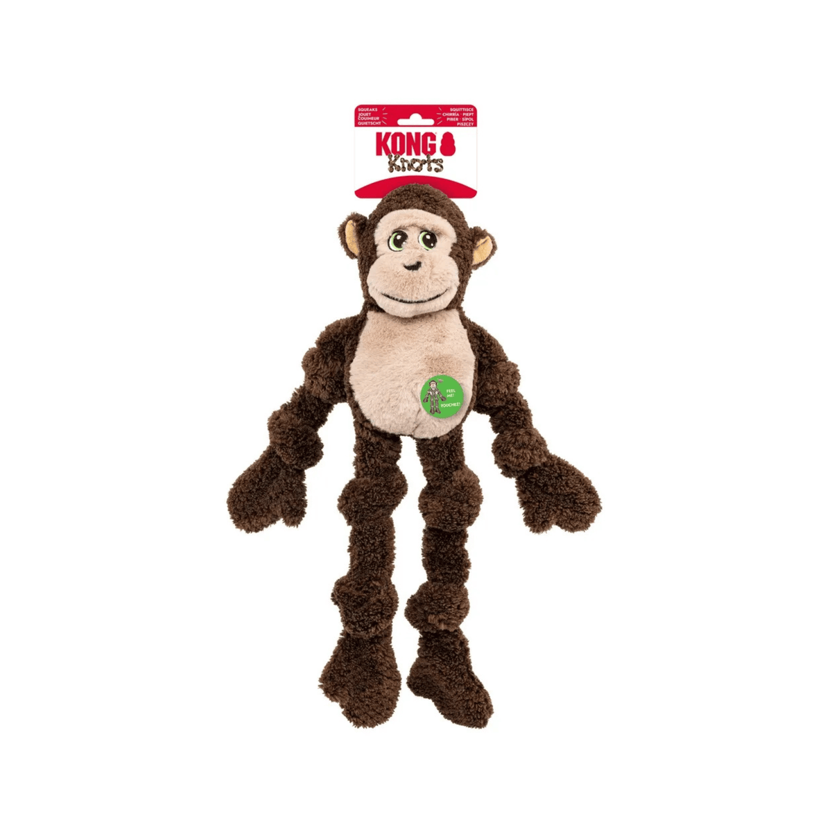 KONG Knots Monkey hundelegetøj med reb og piv - L/XL