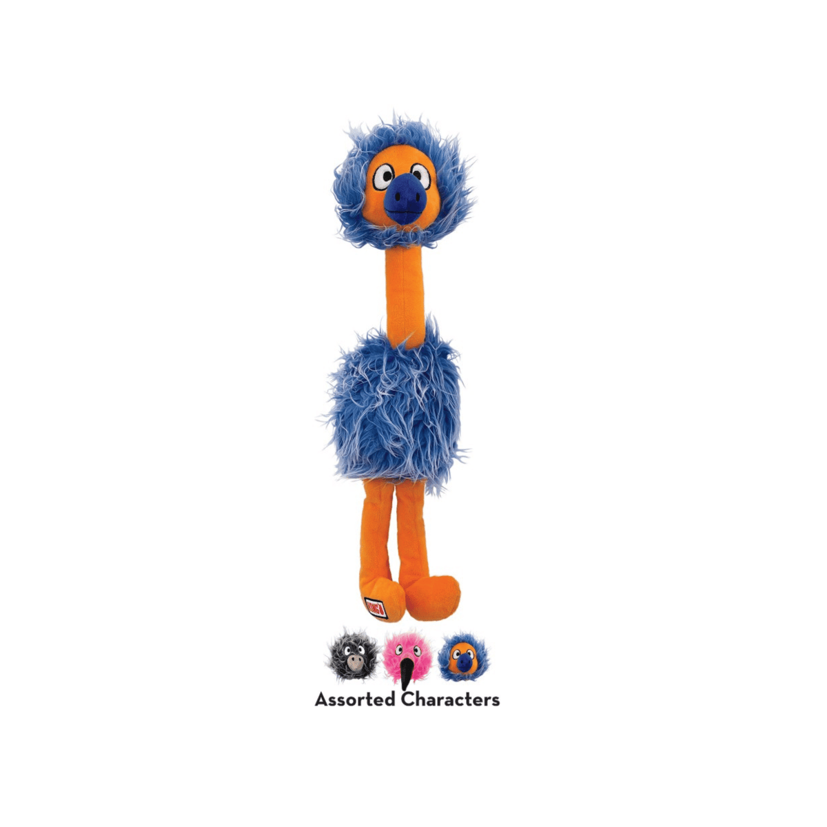 KONG Comfort Jumbo Fugle XL 60 cm blødt hundelegetøj med piv og knitrelyd