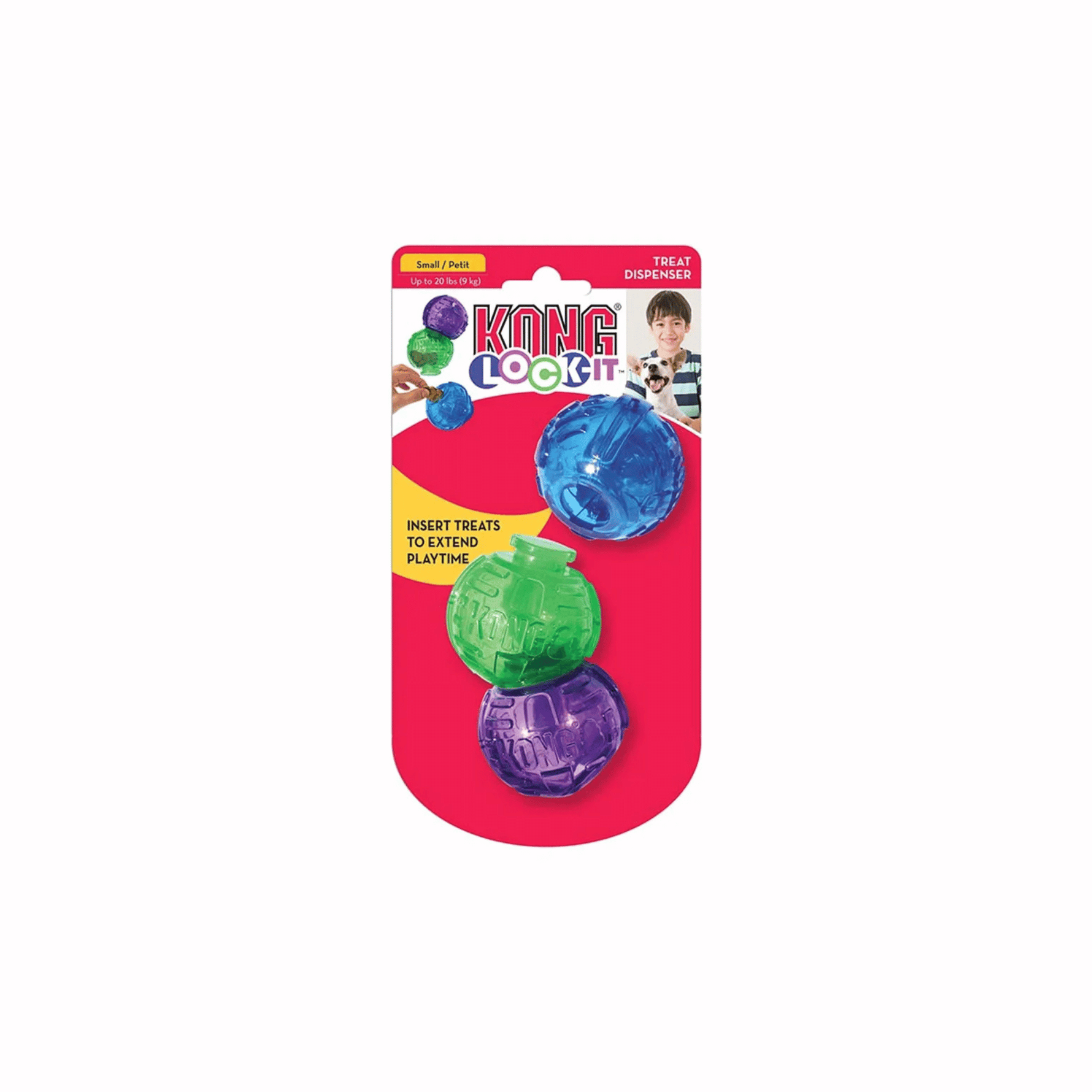 KONG Lock-it S 3-pak godbidspuslespil til hundene