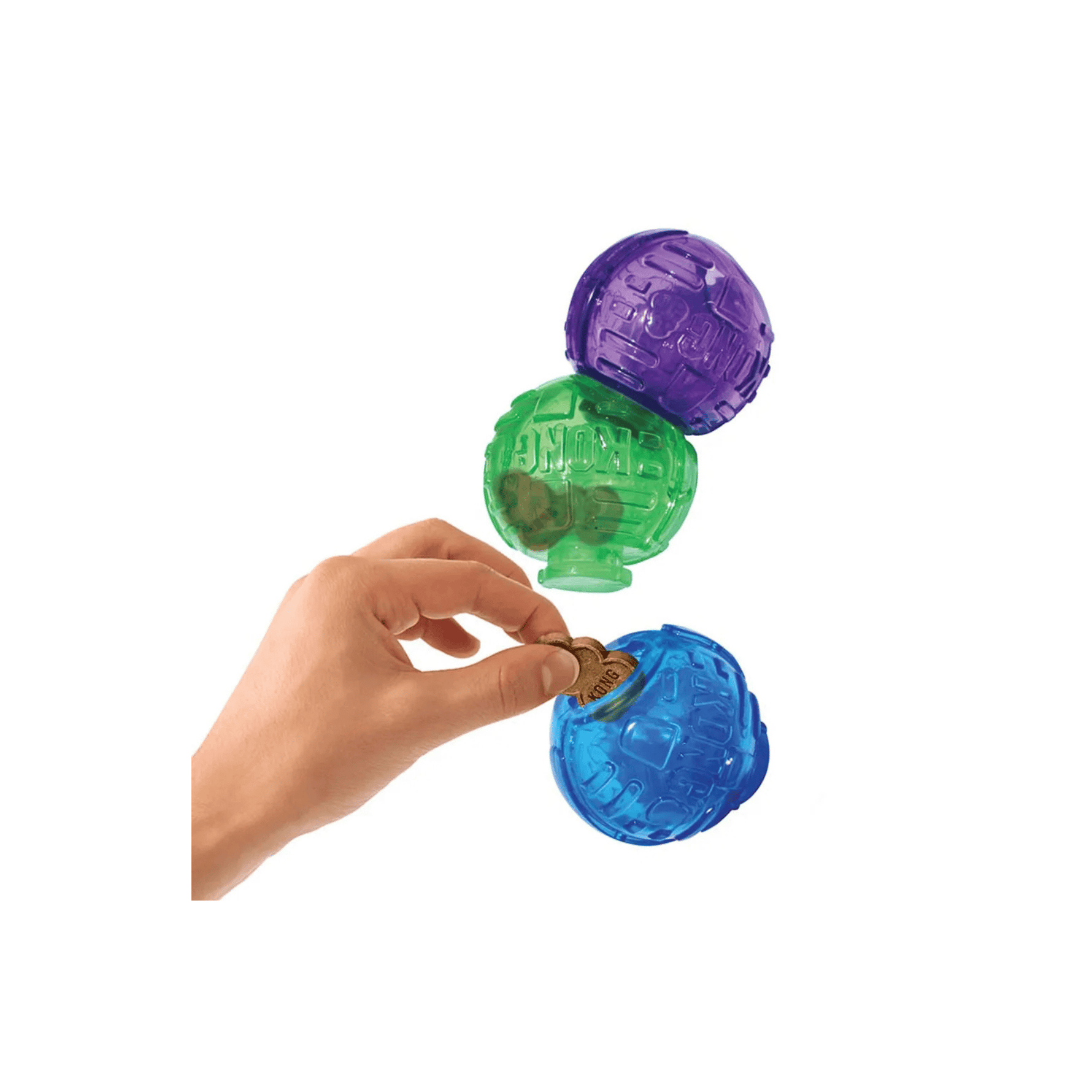 KONG Lock-it S 3-pak godbidspuslespil til hund