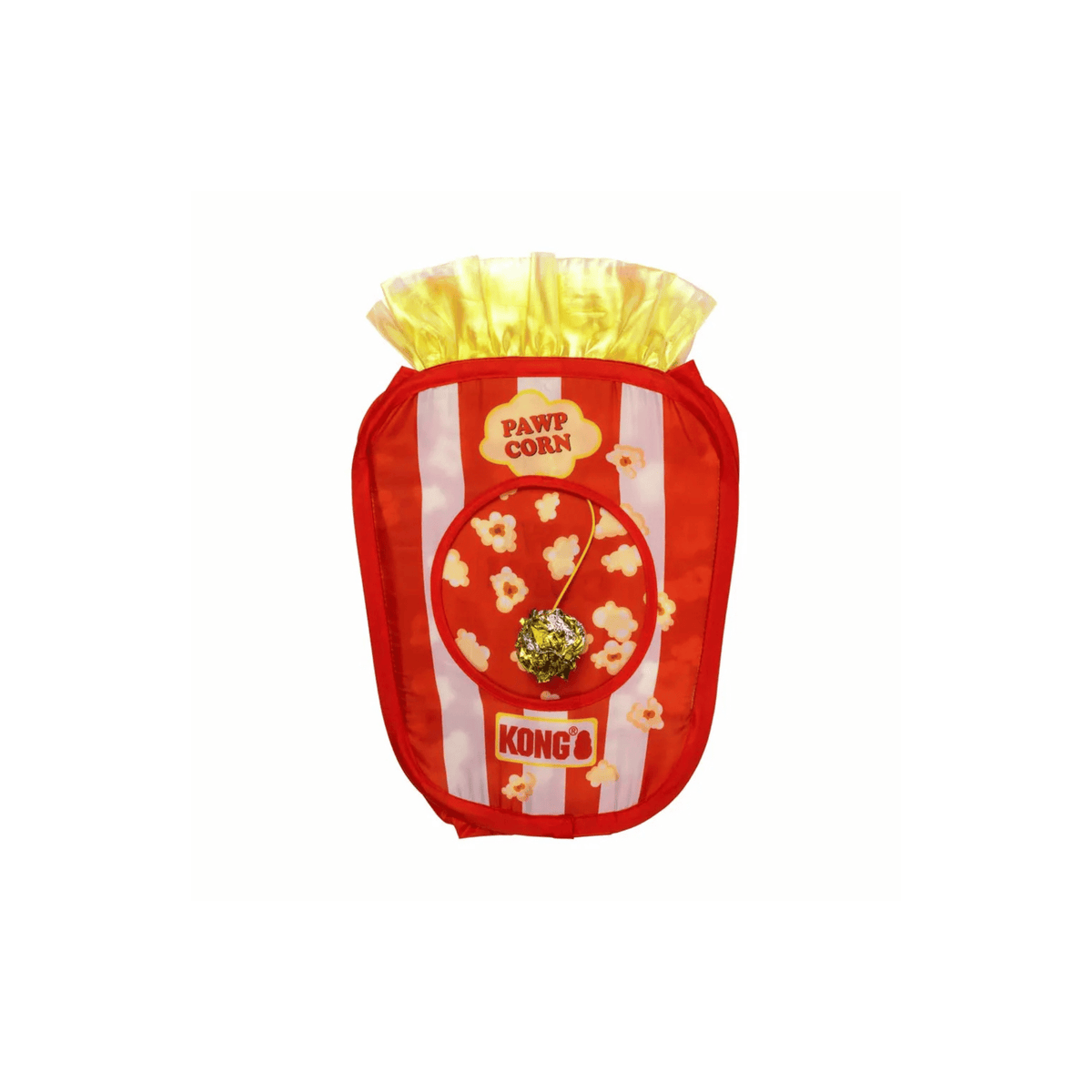 KONG Play Spaces Pawpcorn sammenfoldelig kattehule formet som popcornbæger side 1