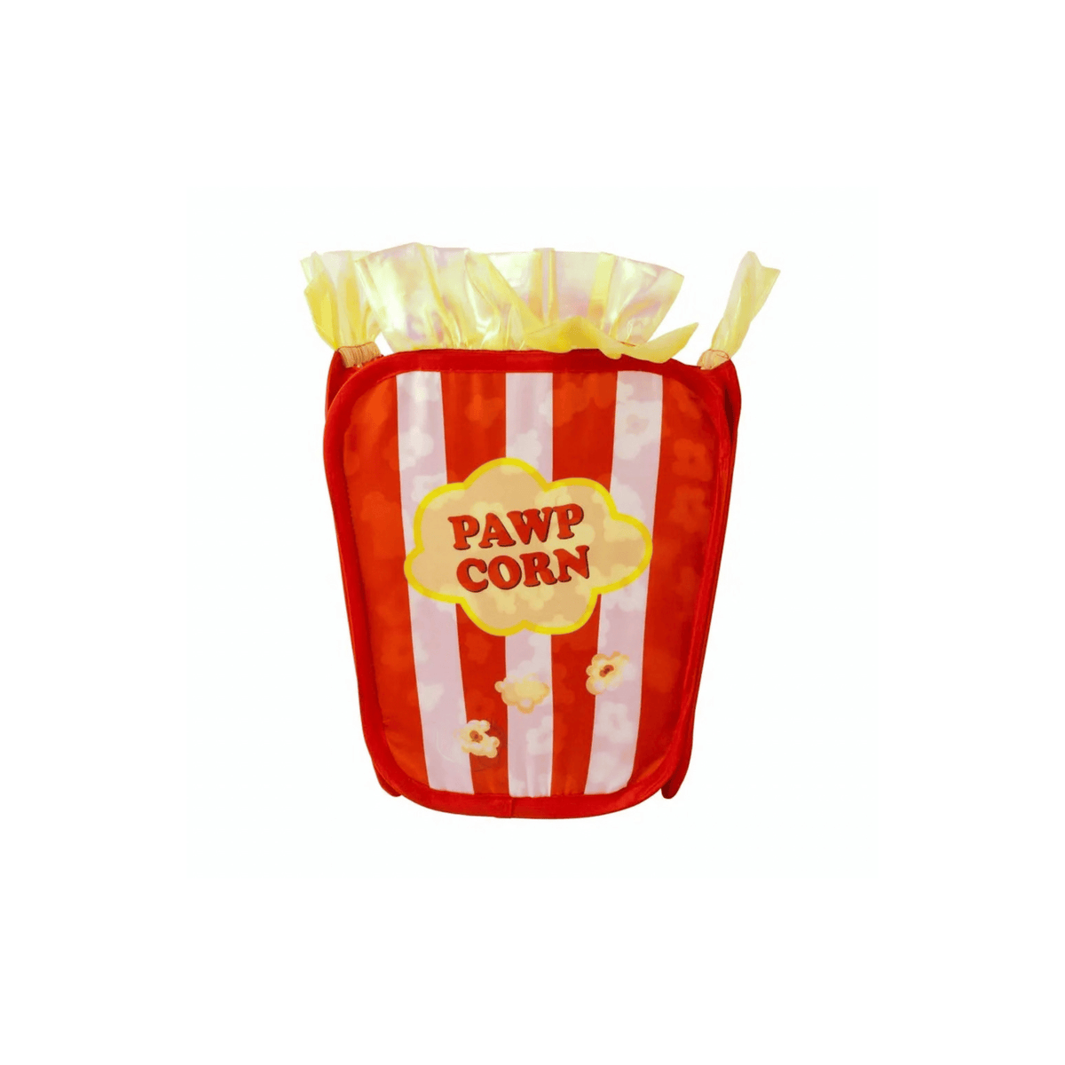 KONG Play Spaces Pawpcorn sammenfoldelig kattehule formet som popcornbæger bagside