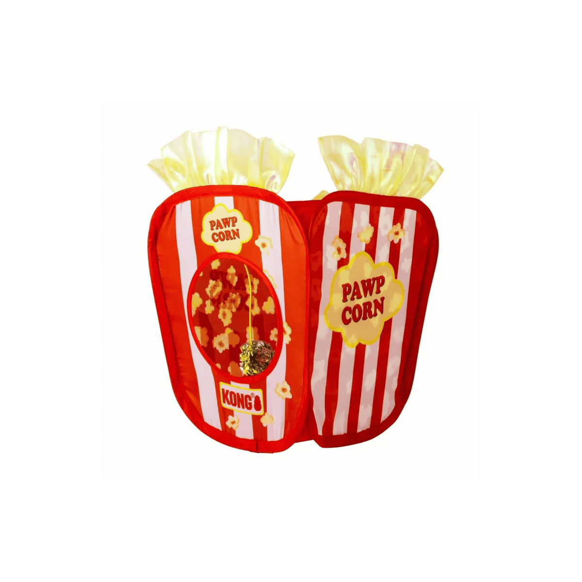 KONG Play Spaces Pawpcorn sammenfoldelig kattehule formet som popcornbæger front