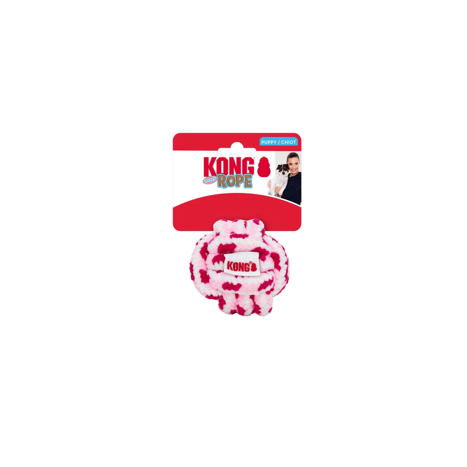 KONG Rope Puppy Ball L blød rebbold til hvalpe