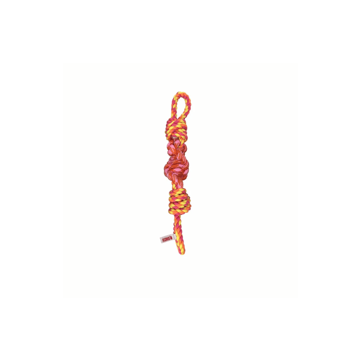 KONG Rope Bunji Mix 39,5 cm træklegetøj med elastisk bungee og reb til hund