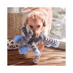 KONG Shakers Crumples Elephant XL grå plys-elefant med piv og knitrelyd til hund