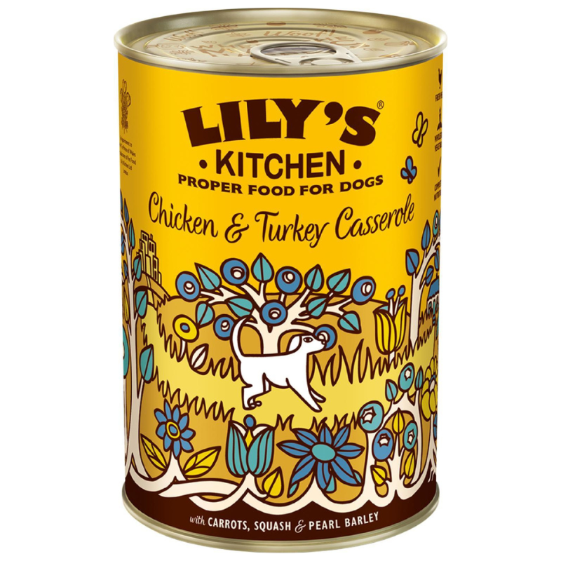 Lilys Kitchen Chicken & Turkey Casserole 400 gr.