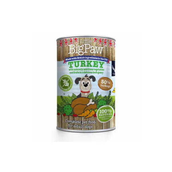 Lbp Kalkun, Tranebær, Broccoli, Gulerod & Urter 390 gr. by Little Big Paw
