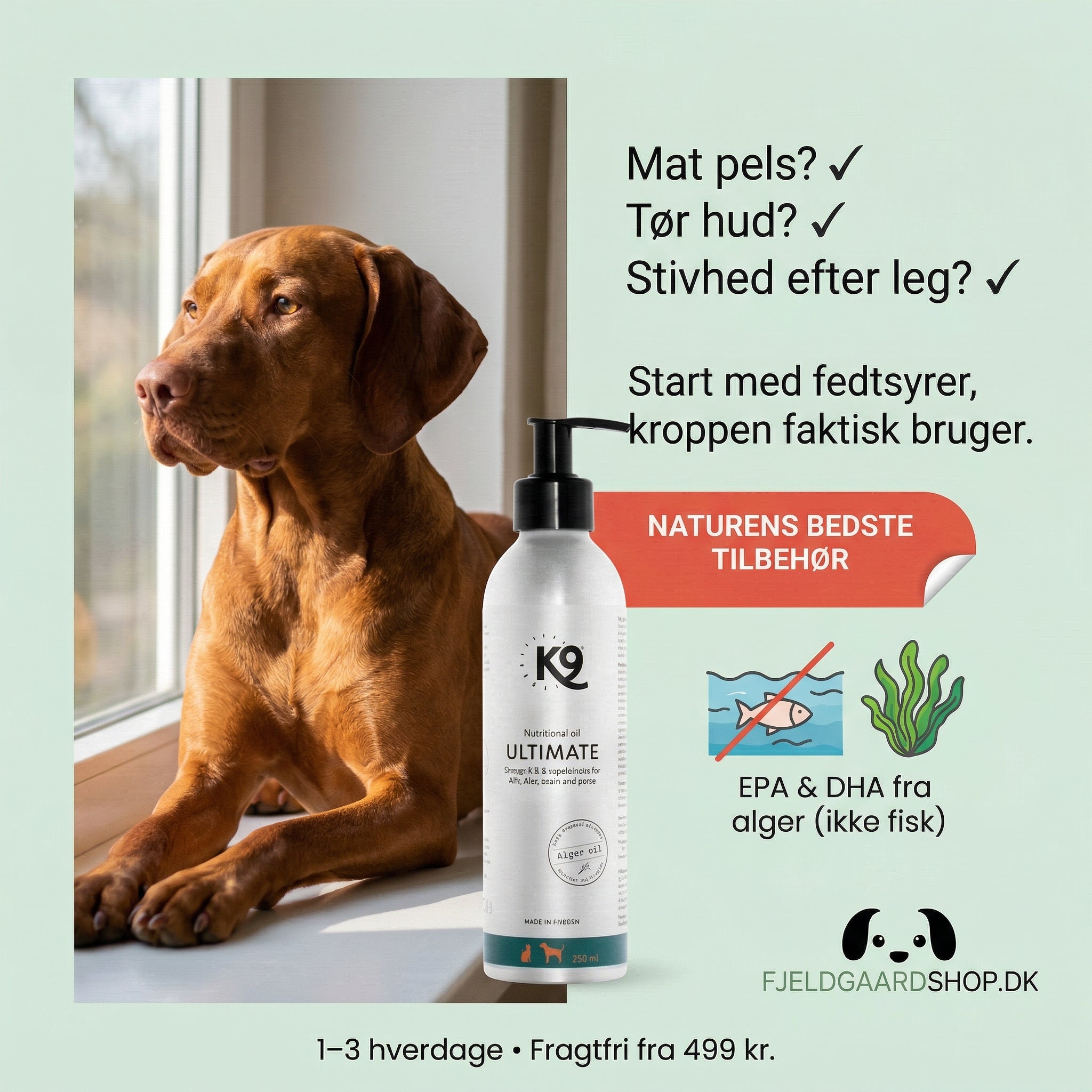 K9 Ultimate Nutritional Oil 250 ml.