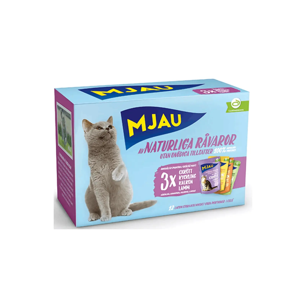 Mjau Kød Mix i Gelé 12x85 gr. by Doggy